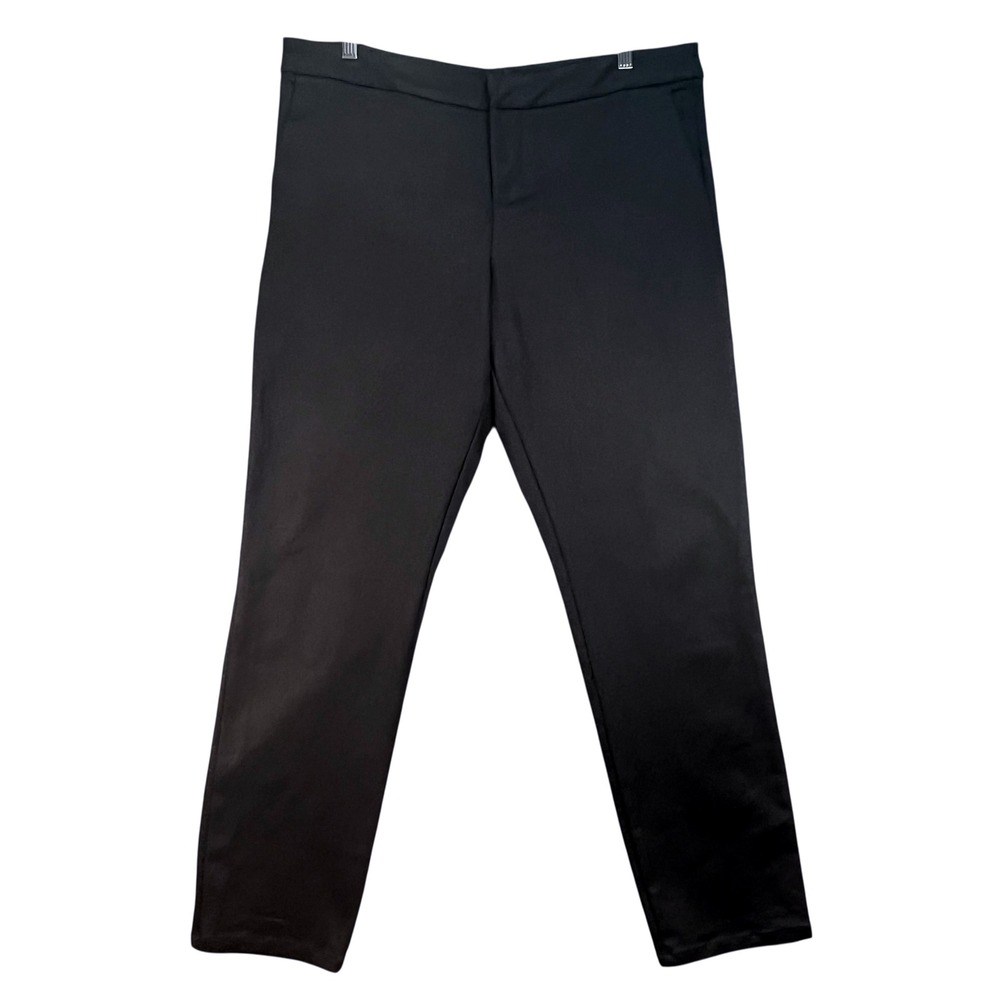 KUT from the Kloth Black Straight Leg Trousers Stretch Work Pants 16S - Picture 2 of 5